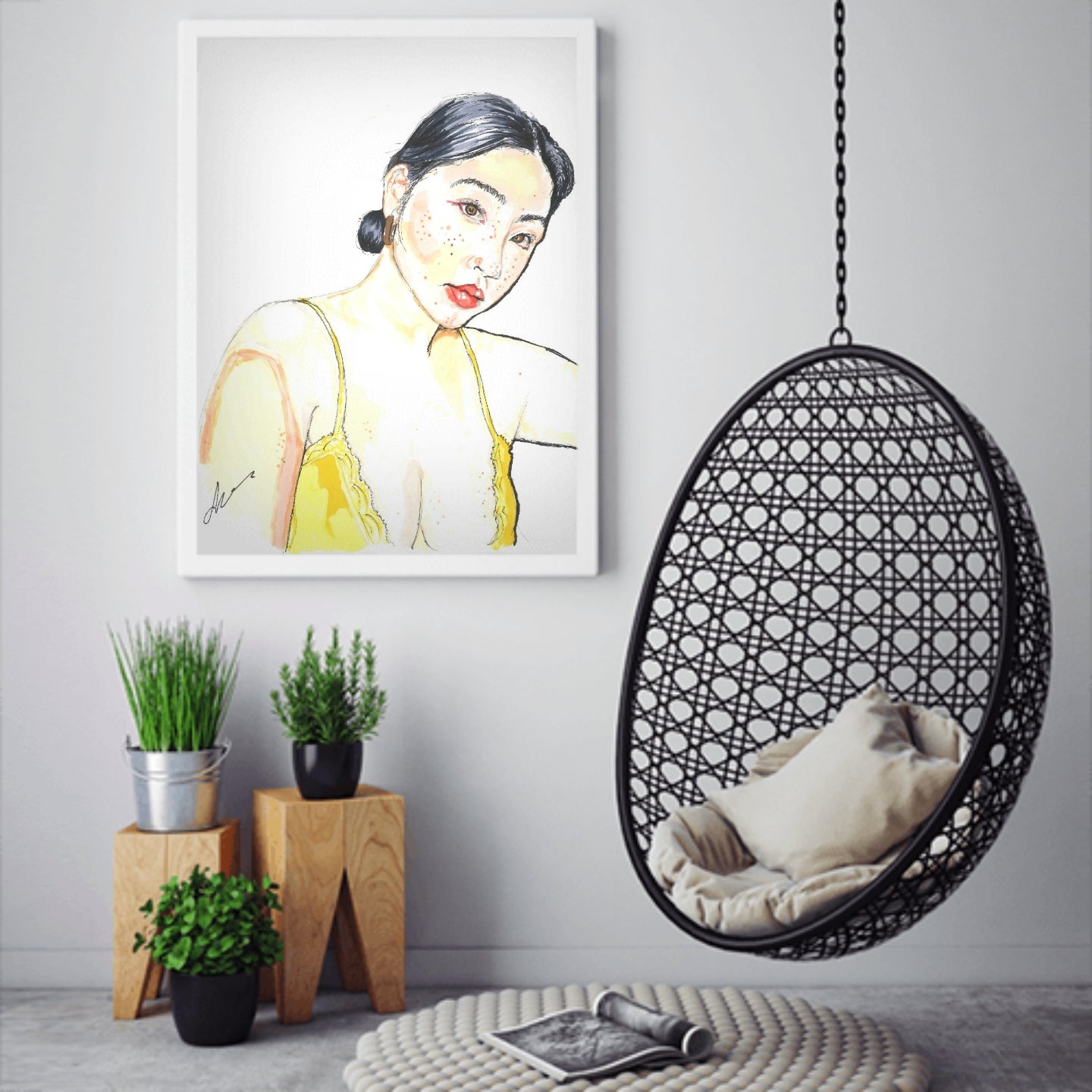 Original portrait painting