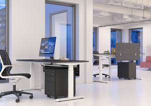 Progress Plus Height Adjustable Sit Stand Veneer Desk