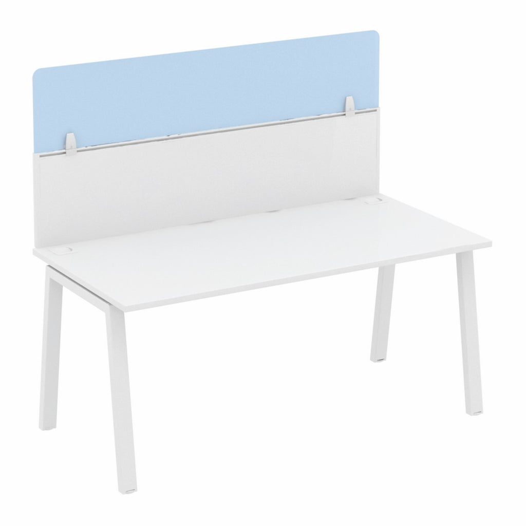 Desk Mounted Hygiene Protection Screen  for Single Desks with Screens