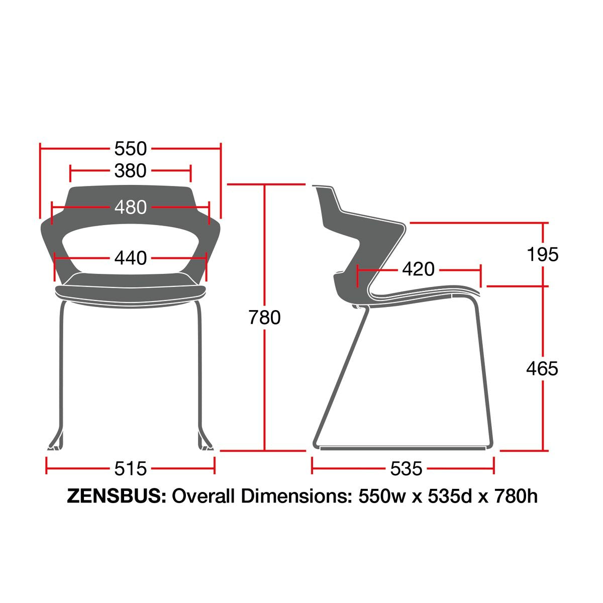 Zen Multi-Purpose upholstered Chair